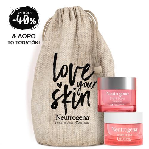 Neutrogena Promo Set Bright Boost Κρέμα Ημέρας 50ml & Κρέμα Νυκτός 50ml & Δώρο Τσαντάκι